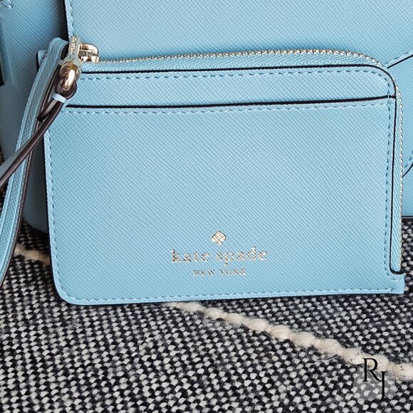 #10 Kate Spade Schuyler Mini Backpack and Wristlet – Smoky Blue - Picture 3 of 16